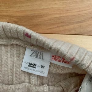 Zara - leggings with floral detail - 12M